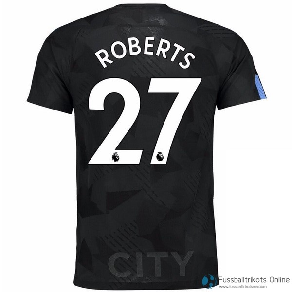 Manchester City Trikot Ausweich Roberts 2017-18 Fussballtrikots Günstig